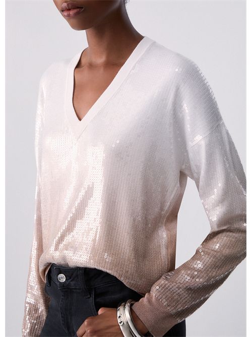 Maglia dégradé con paillettes LIU JO | WF6178MS49I/L9203